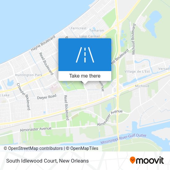 Mapa de South Idlewood Court