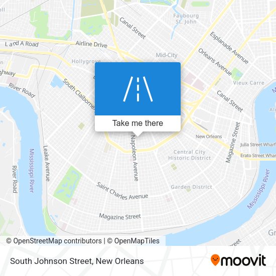 South Johnson Street map
