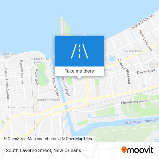South Laverne Street map