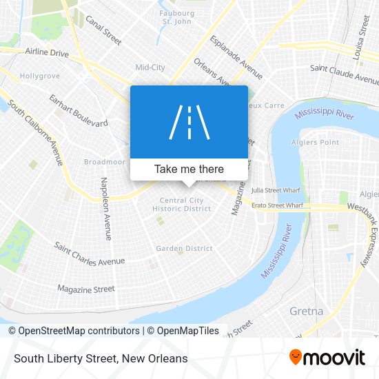 Mapa de South Liberty Street