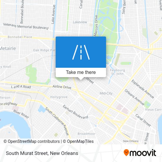 South Murat Street map