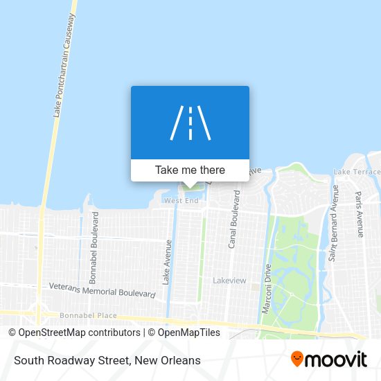 Mapa de South Roadway Street