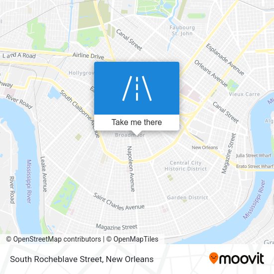 South Rocheblave Street map
