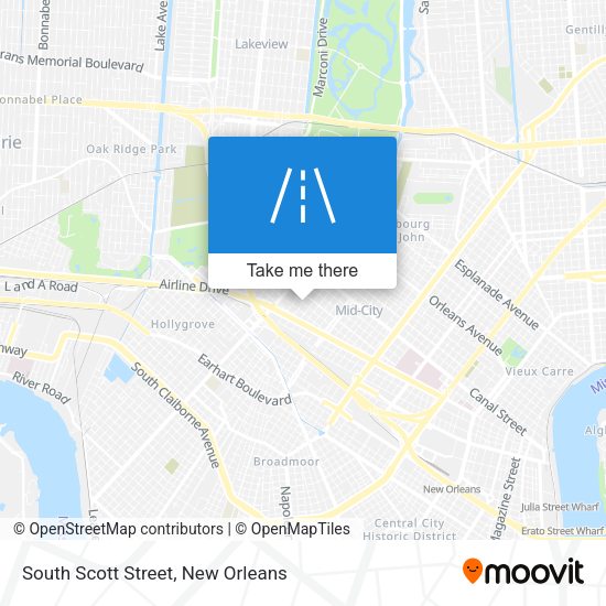 South Scott Street map
