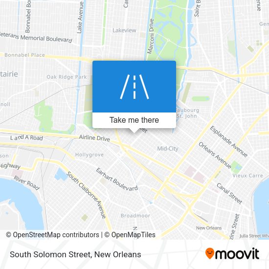 South Solomon Street map
