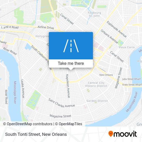 South Tonti Street map