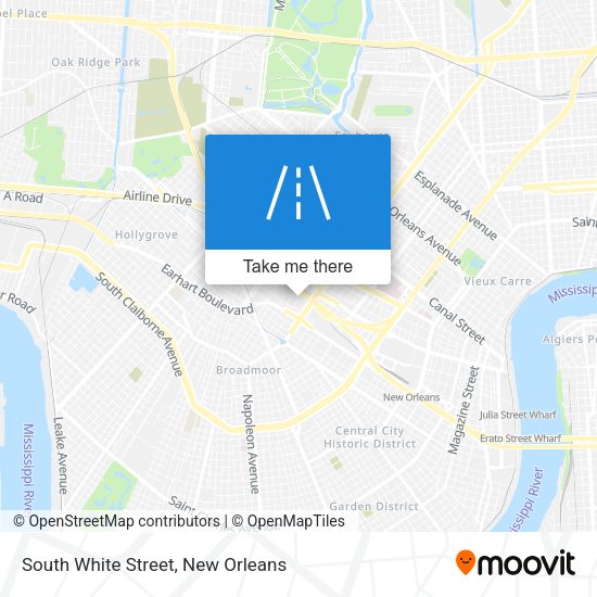 South White Street map