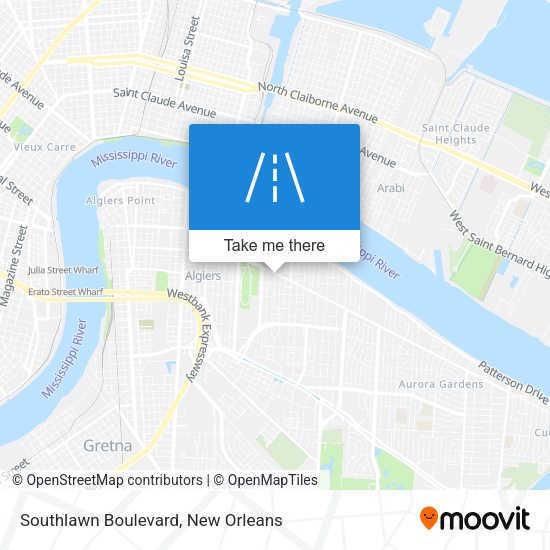 Southlawn Boulevard map