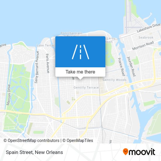 Mapa de Spain Street