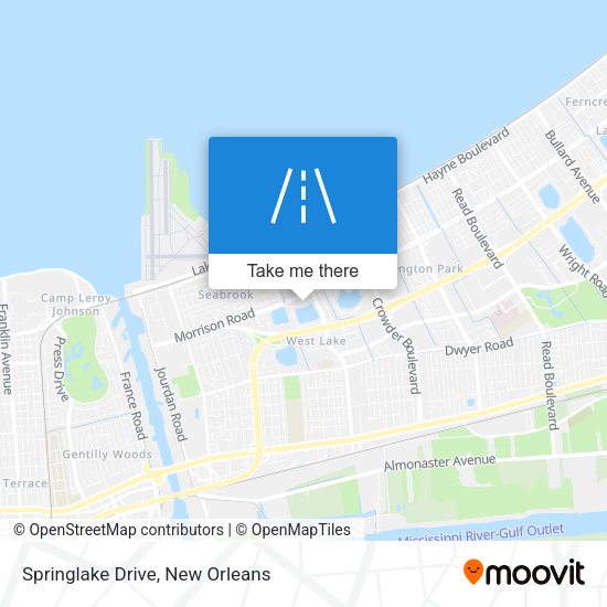 Springlake Drive map