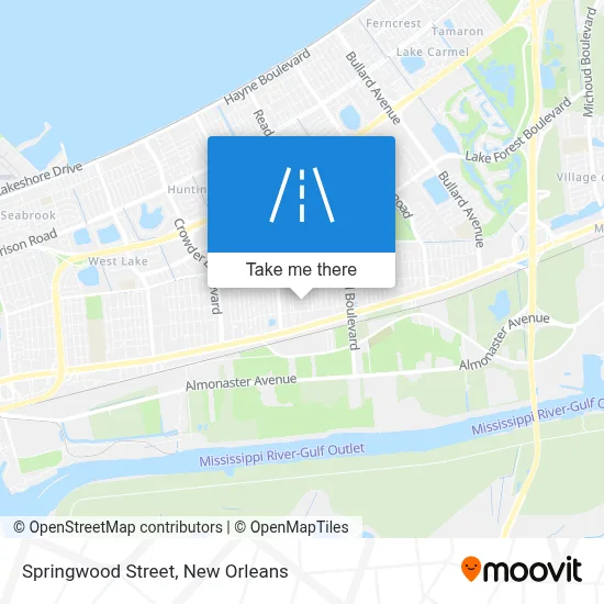 Springwood Street map