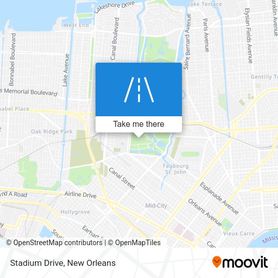 Mapa de Stadium Drive