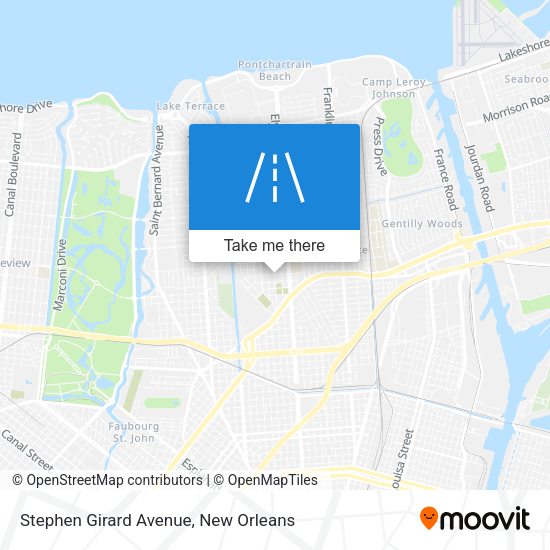 Mapa de Stephen Girard Avenue