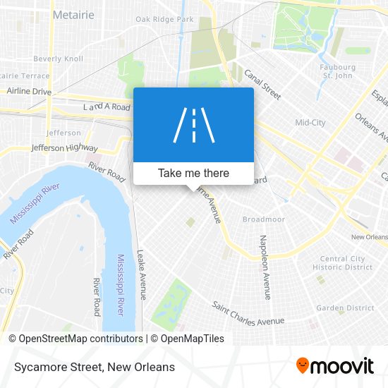 Mapa de Sycamore Street