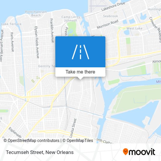 Tecumseh Street map