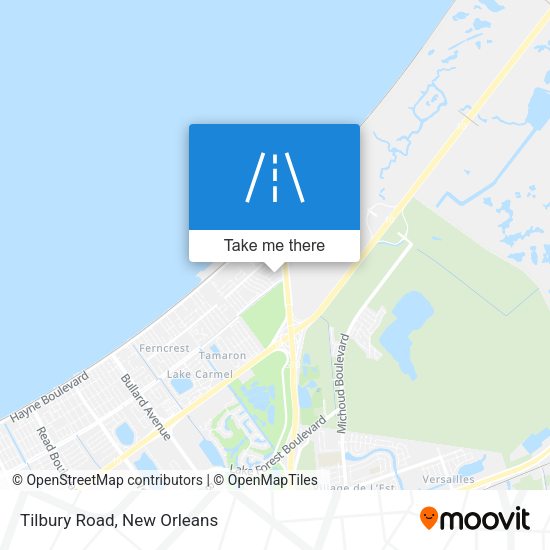 Mapa de Tilbury Road