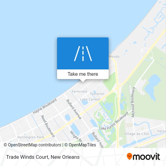 Trade Winds Court map