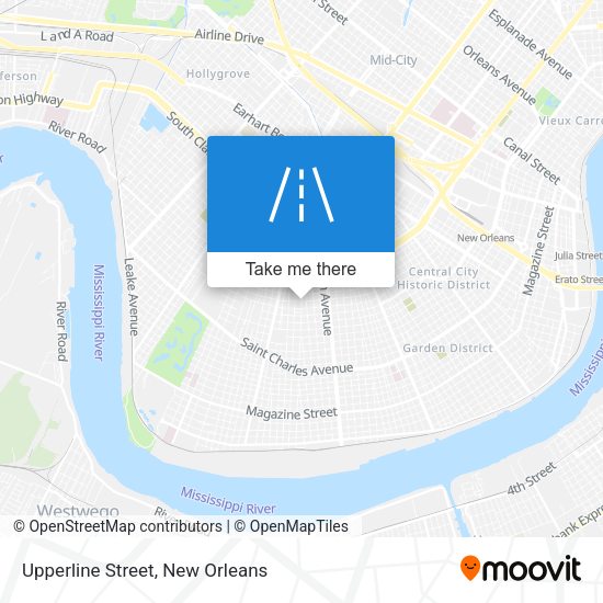 Upperline Street map