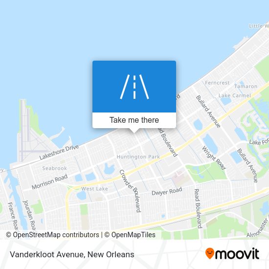 Vanderkloot Avenue map