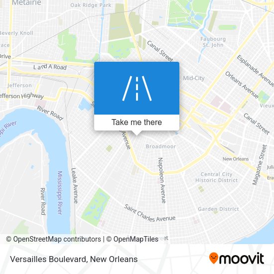 Mapa de Versailles Boulevard