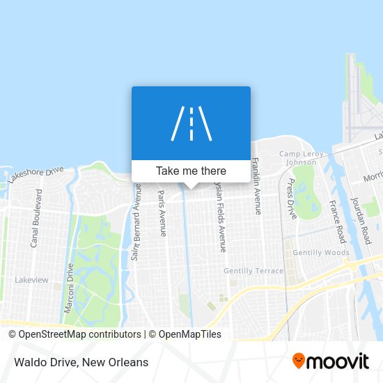 Mapa de Waldo Drive