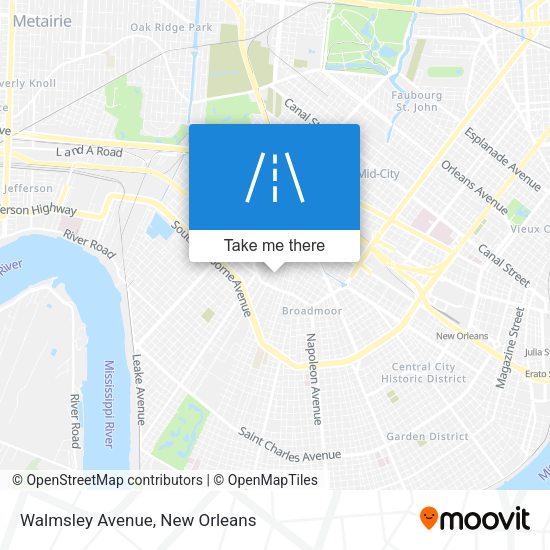 Walmsley Avenue map