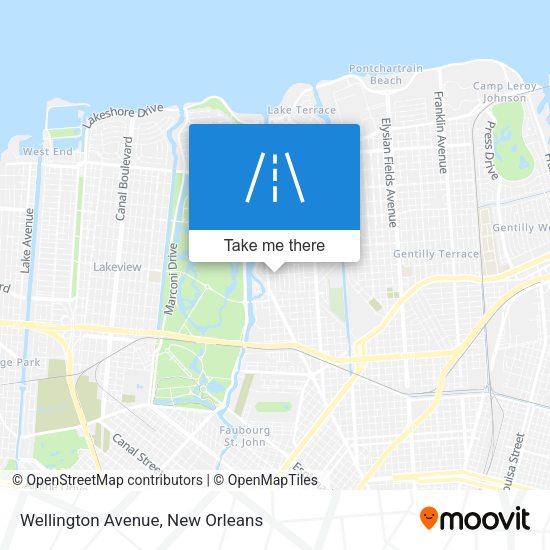 Wellington Avenue map
