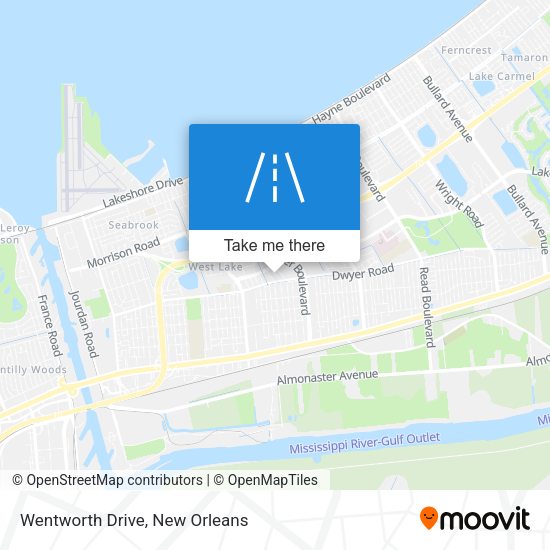 Mapa de Wentworth Drive