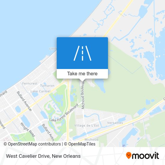West Cavelier Drive map