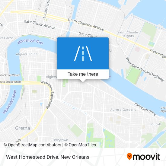 West Homestead Drive map