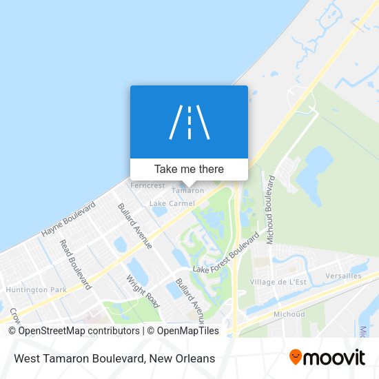 West Tamaron Boulevard map