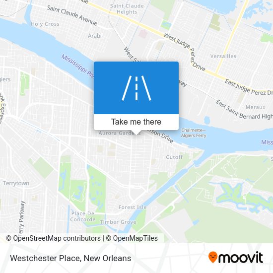 Westchester Place map