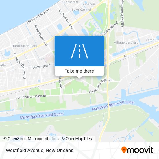 Westfield Avenue map