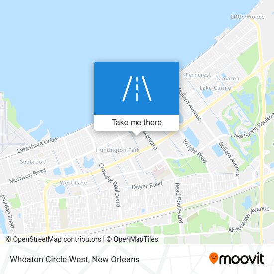 Mapa de Wheaton Circle West