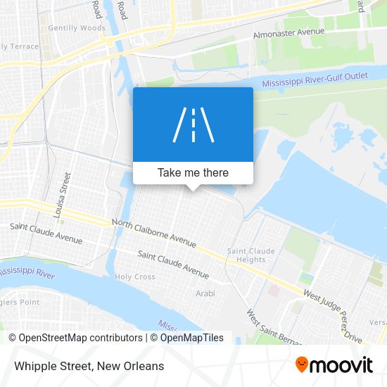 Mapa de Whipple Street