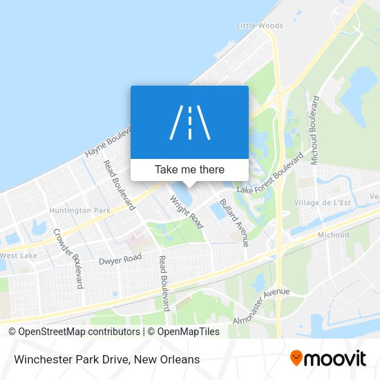 Winchester Park Drive map