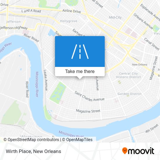 Mapa de Wirth Place