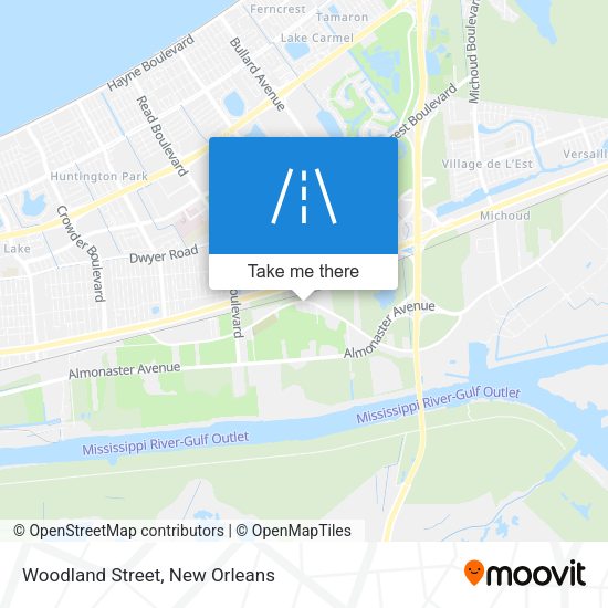 Woodland Street map