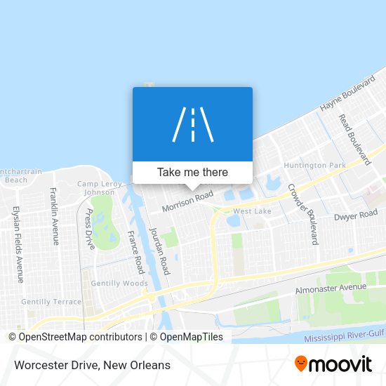 Mapa de Worcester Drive