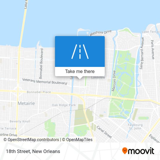 Mapa de 18th Street