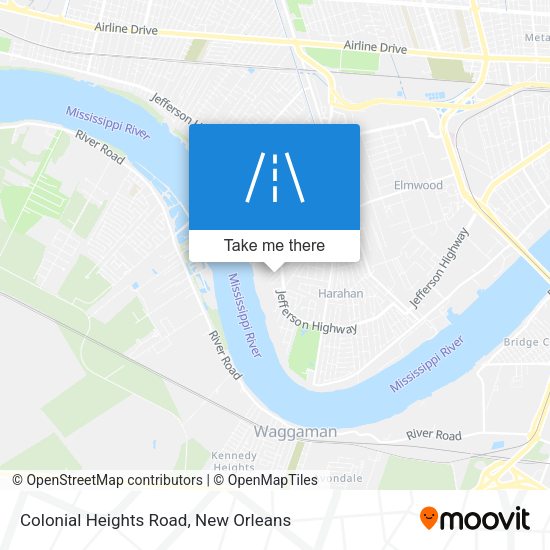 Colonial Heights Road map