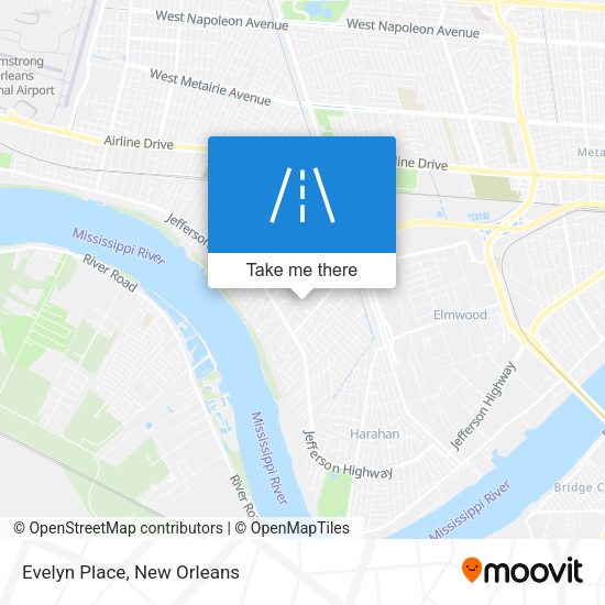 Mapa de Evelyn Place