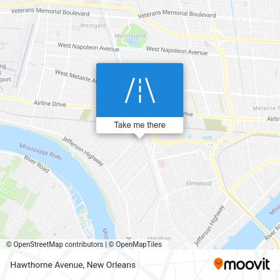 Mapa de Hawthorne Avenue