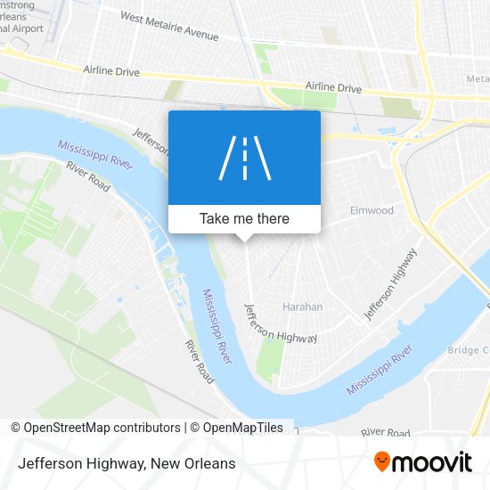 Mapa de Jefferson Highway