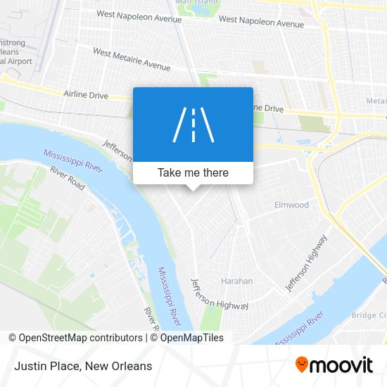 Mapa de Justin Place