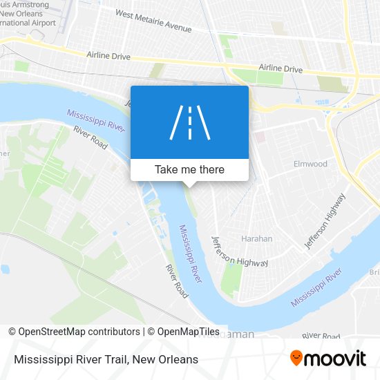 Mapa de Mississippi River Trail