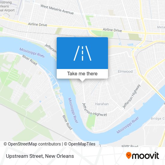 Upstream Street map