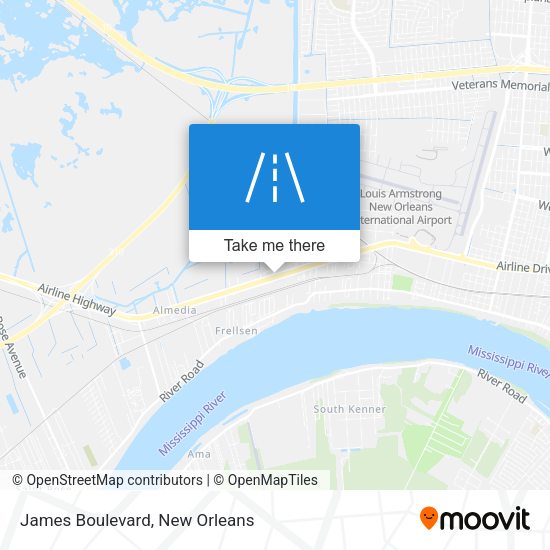 James Boulevard map