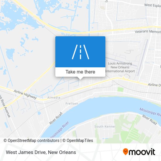 West James Drive map