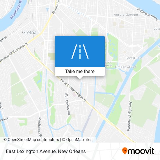 East Lexington Avenue map